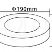 LED-Aufbaupanel 18W, rund, Ø19cm