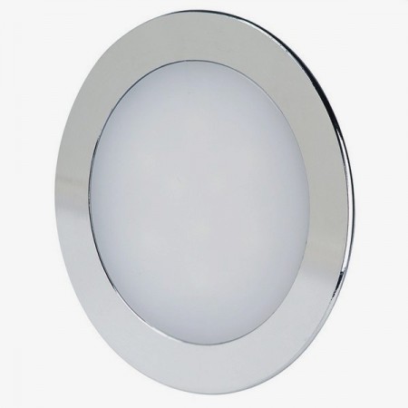 LED-Einbaupanel 18W, rund, Ø22,5cm, chrom