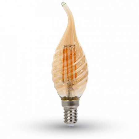 Vintage LED-Lampe Filament Flamme E14 4W Twist