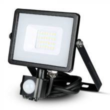 Profi LED-Strahler 20W mit Bewegungsmelder, schwarz, SAMSUNG Chips
