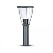 Gartenlaterne 90cm für E27 LED-Lampen, schwarz