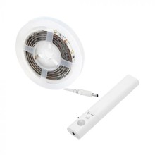 LED-Streifen mit Batterie und Bewegungsmelder SMD2835 30 LED/m, wasserdicht, 1m