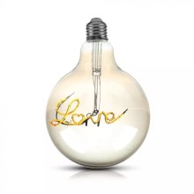 LED-Lampe Filament E27 G125 5W LOVE