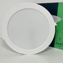 LED-Einbaupanel 24W, rund, Ø30cm